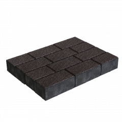 Брусчатка, коричневый гранит, 100.200 (h100)