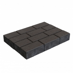 Брусчатка, серая, 100.200 (h 100)